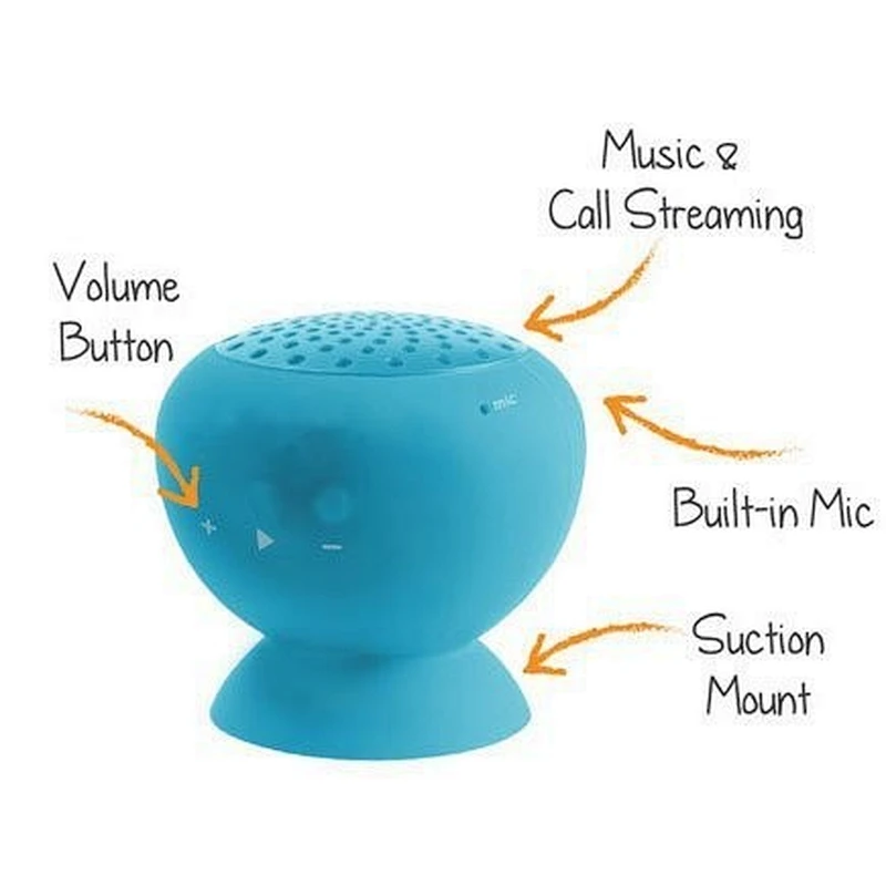 waterproof Bluetooth Suction Cup Speaker