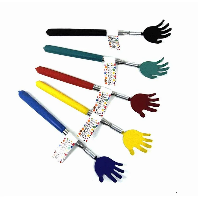 Good quality!!! Handheld Adjustable Colorful Hand Shape Non-slip Handle Back Scratcher