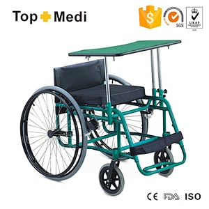 Aluminum lightweight safety Sport Leisure wheelchair shooting wheelchair Guangzhou