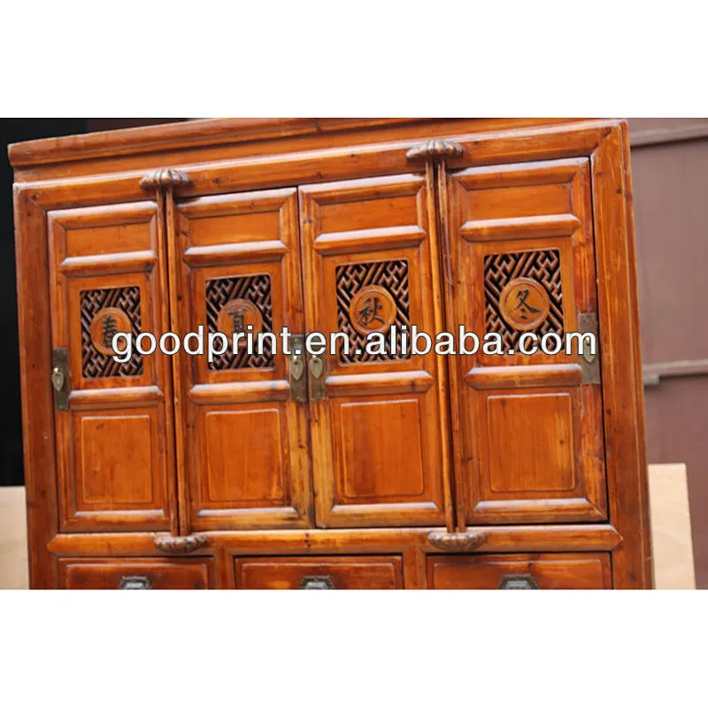 chinese antique four seasons cabinet
