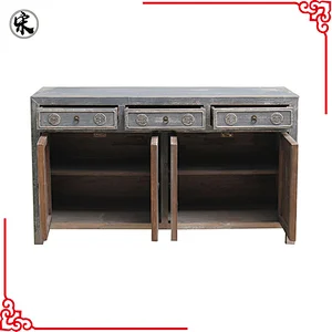 wholesale chinese antique reproduction drawer storage buffet cabinet furniture