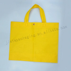 Cheap customized non woven shopping bag with tote for supermarket