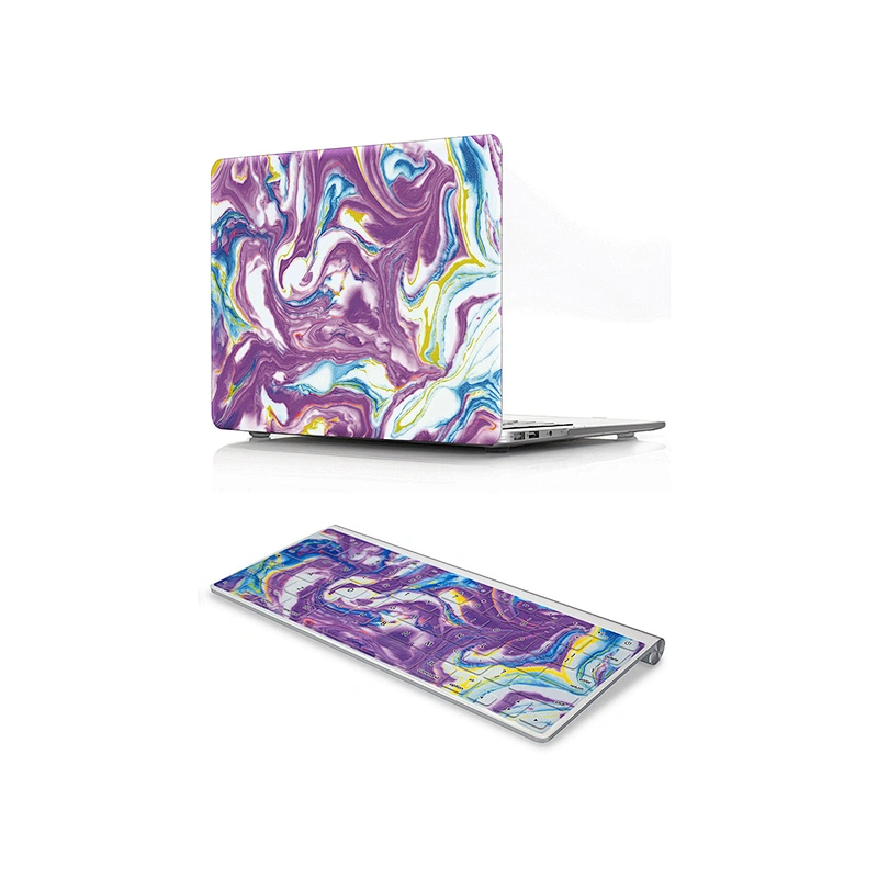 2 In 1 laptop for macbook marble case hard shell case and Keyboard Cover for mac laptop case cover for macbook pro 13 2016