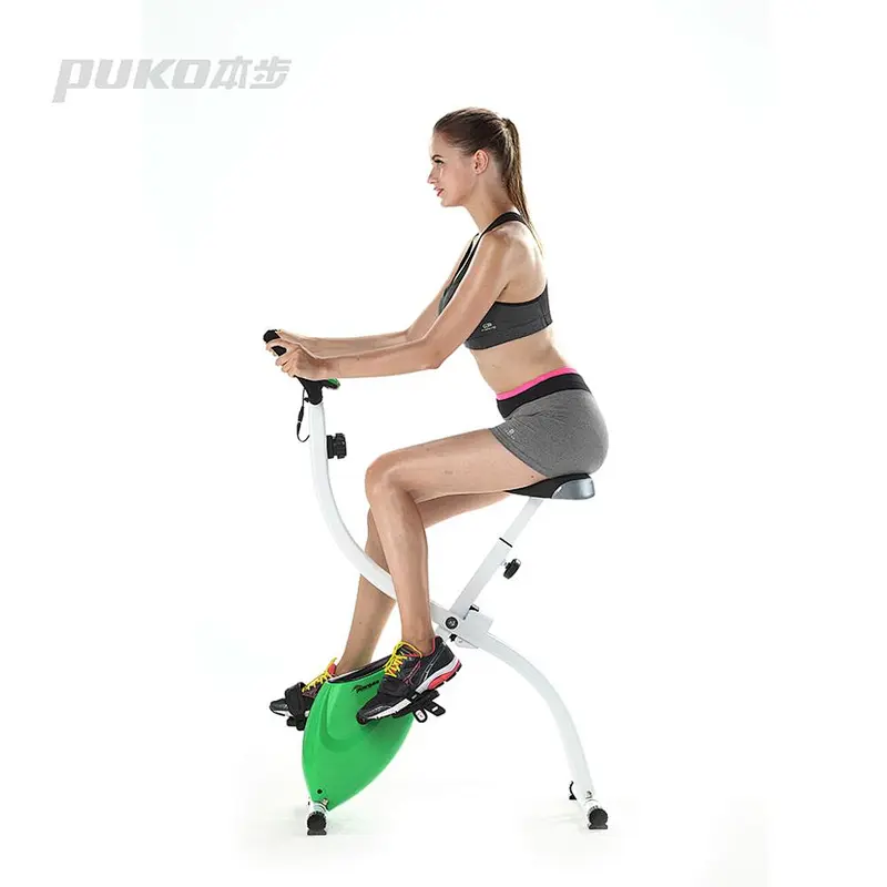 Portable fashion S shape folding magnetic indoor exercise upright magnetic bike Body Strong Fitness Equipment