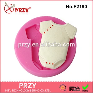 F2190 PRZY Cake decorating baby clothes silicone cake mold