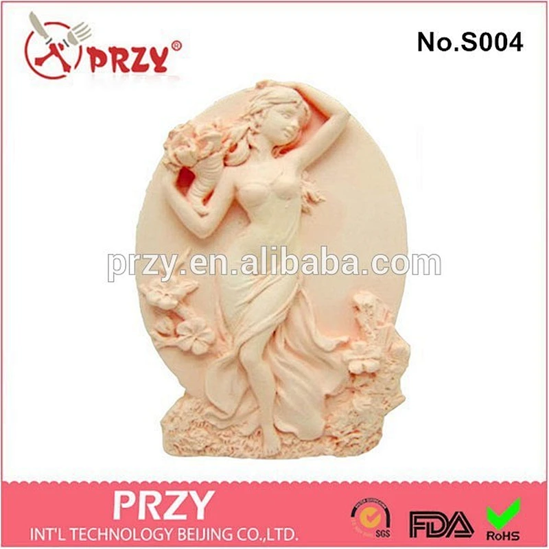 2015 DIY handmade beautiful girl silicone molds for soap making