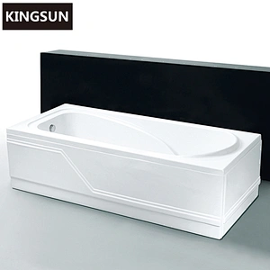 K-3318 White Freestanding White Rectangle Pure Acrylic Skirt Used Bathtubs