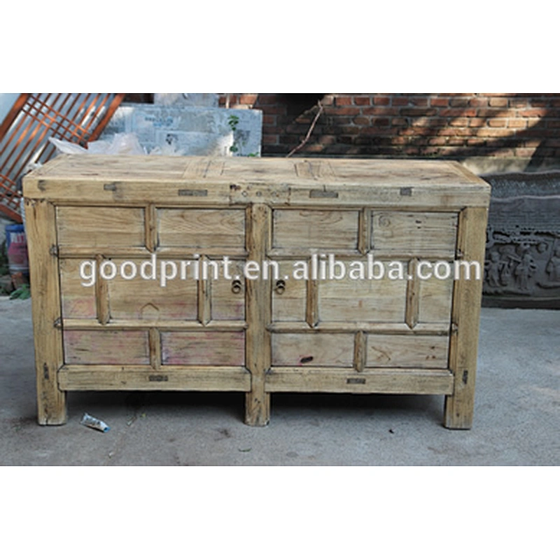 Antique reproduction solid wood mongolia cabinet
