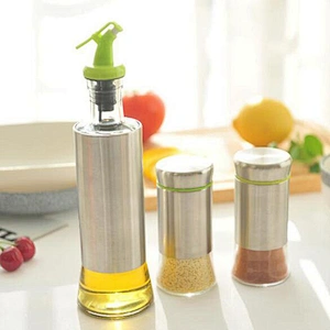 Lead-free Quality Food Container Wholesale in stock Glass Food Storage Bottle Multi-function Kitchenware Food Sealing Tank 3 pcs