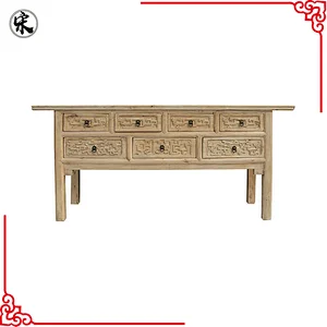 chinese reclaimed solid wood pine furniture & kitchen table