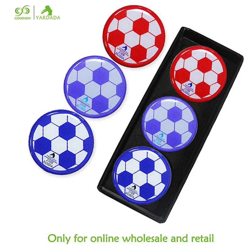2018 football cup round butterfly cartoon epoxy fridge magnet new decoration for home decorative promotion in stock