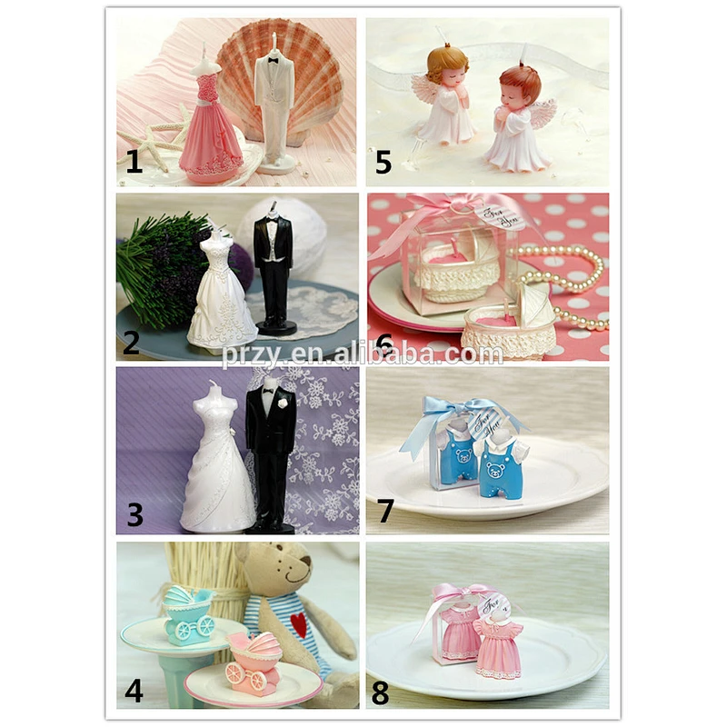 Boys and girls Angel silicone mold 3d baby silicone candle molds
