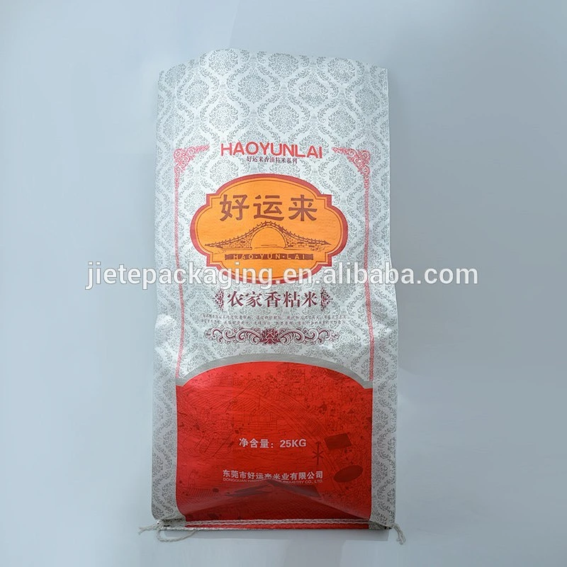 color printed transparent PP woven sunflower seed, rice, feed bags laminated with pearl film