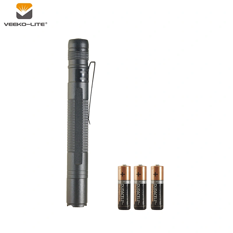2018 New style Hot Selling Aluminium Mini 200 lumens 2AAA Battery Pen light torch LED Pen flashlight