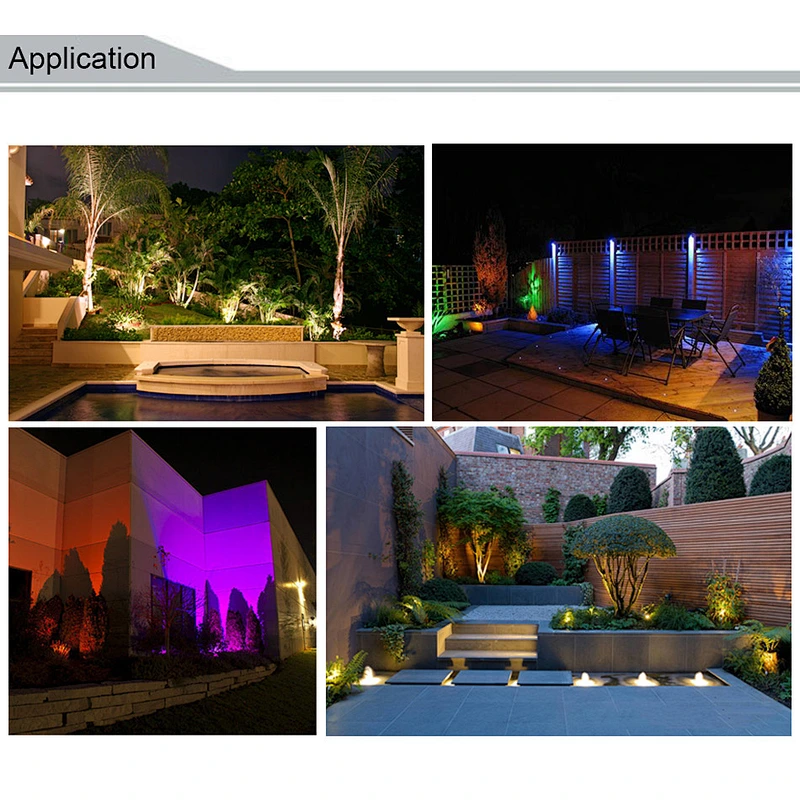 HOTOOK New Product 10W RGBW IP65 Lawn Light Outdoor Landscape Pathway Walkway Yard LED Garden Light For Decoration With Remote
