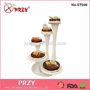 plastic wedding cake stands acrylic