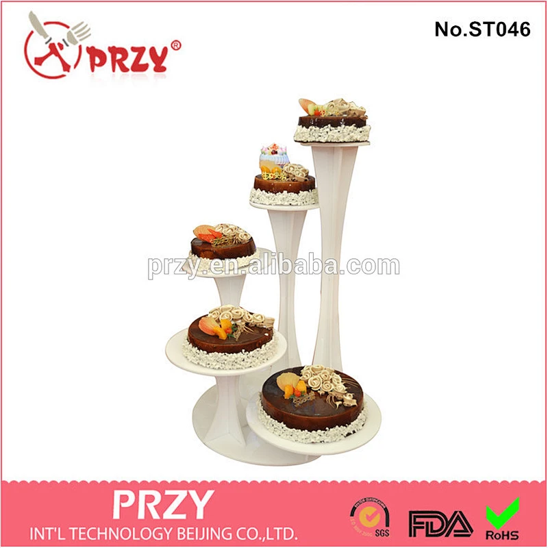 plastic wedding cake stands acrylic
