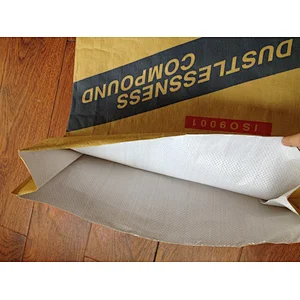Moistureproof mildew 25kg kraft paper laminated plastic cement bag for dry mortar,tile adhesive,wall putty,gypsum powder
