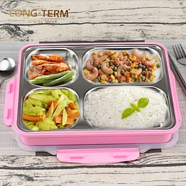 Japanese Stainless Steel 4 Compartment Lunch Box