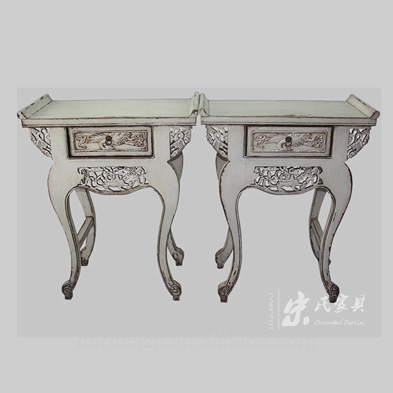 Chinese antique style wooden carved altar table