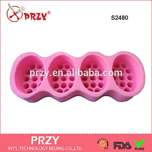 S2480 4 cavity Massage silicone soap molds