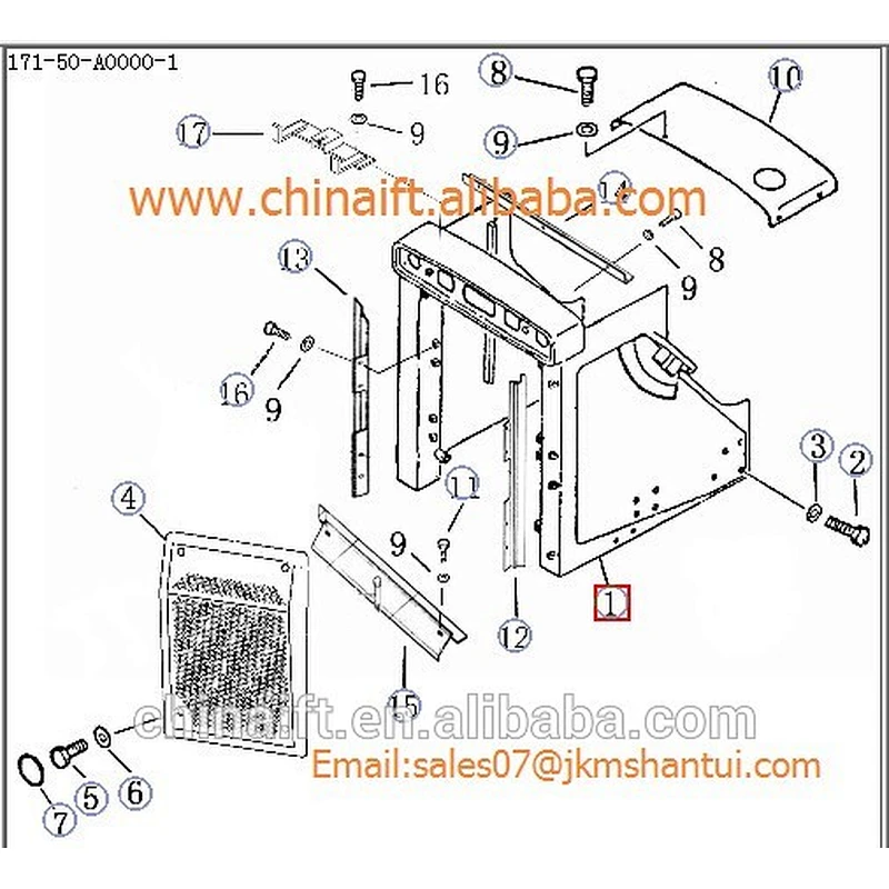 Bulldozer SD32 01011-82750 01010-51650 bolt 016443-32780 washer 171-50-10000 guar fence 23Y-50B-00003 175-54-21822 plate