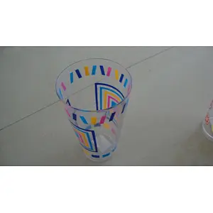 Factory Wholesale Customized logo 400ml Plastic Coffee Mug