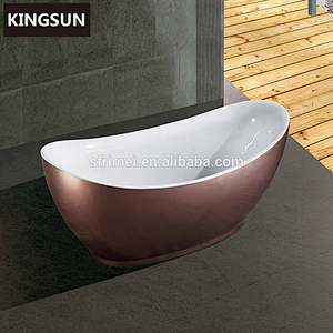 America Standard Non-slip Shallow Acrylic Solid Surface Corner Bath Tub