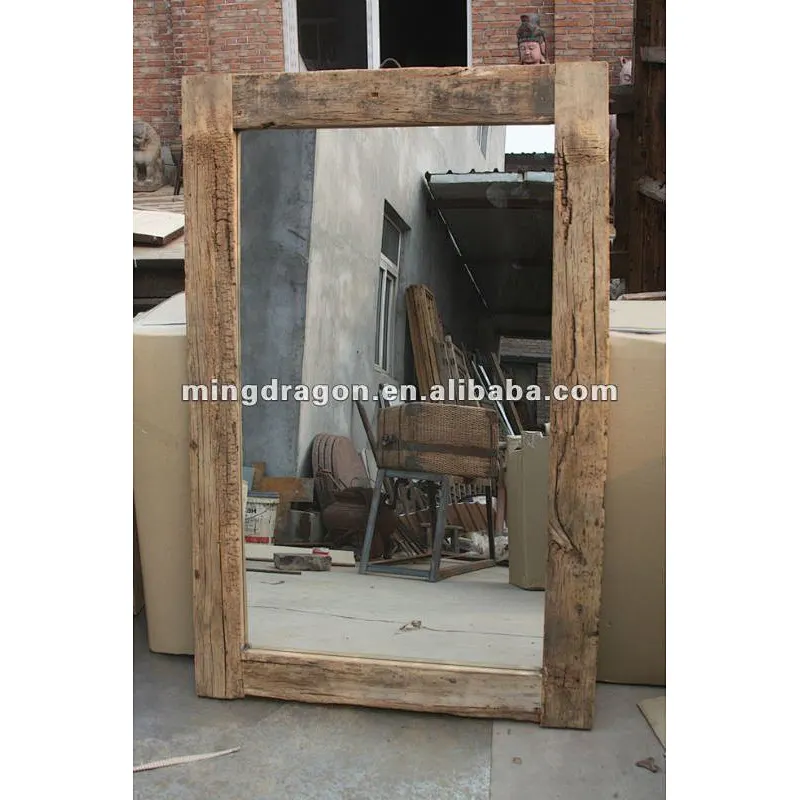 Chinese antique natural frame mirror