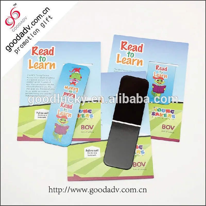 Bulk production magnetic bookmark OEM paper magnet bookmark metal bookmark only welcome customer design