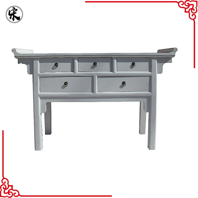 beijing chinese antique vintage industrial furniture, kitchen table