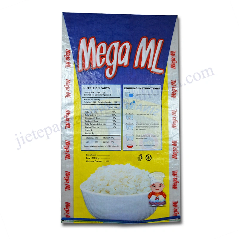 Cheap hot sale customized new material pp woven rice bag 50kg export to Philippines