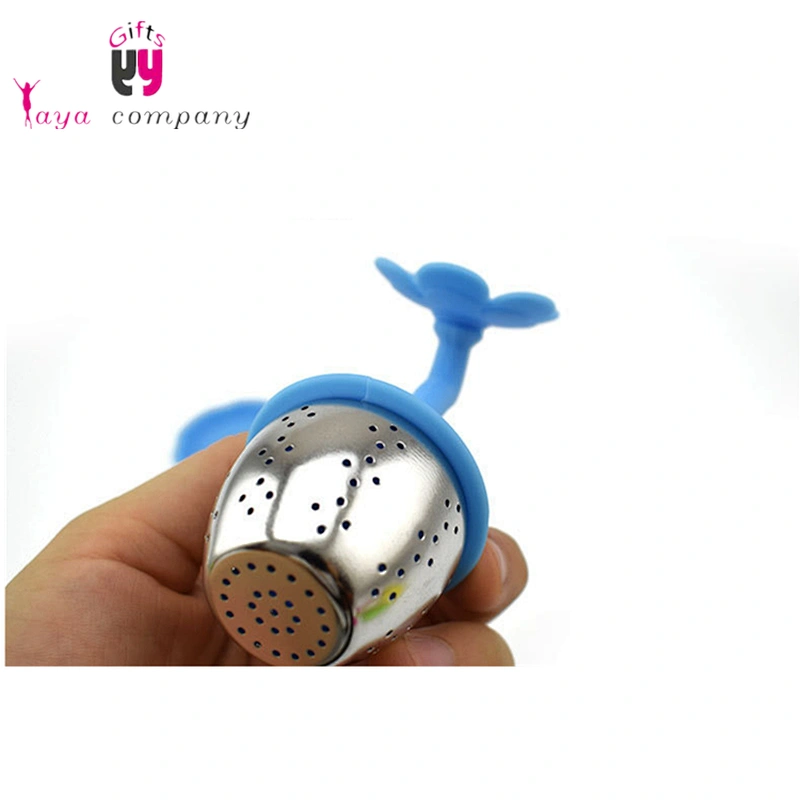 Colorful 100% Food Grade Silicone stainless steel Tea Infuser Stainless steel Etching