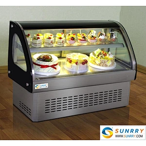Commercial Stainless Steel Countertop Cold Bakery Cake Showcase Price