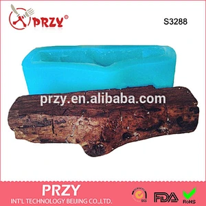 S3288 wholesale tree shape silicone soap mold trunk chocolate mold tree trunk cake decoration mold