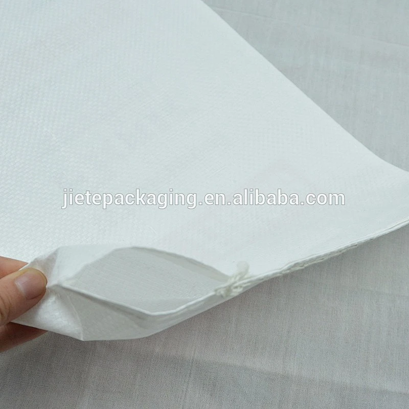 Agriculture and industrial use 100% new pp material recyclable polypropylene fabric bag packaging wheat flour, kind powder 50kg