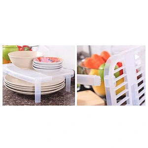 Houseware plastic  Kitchen dish rack/ detachable storage bowl rack