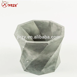 3D Twisted Octagon Vase Silicone Mold przy 2018 New Silicone Molds For Concrete Silicone soap mold