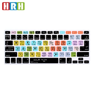 OEM Factory China shortcuts keyboard skin After Effects Functional Russian Silicone Key Cover For macbook pro 15 inch keyboard