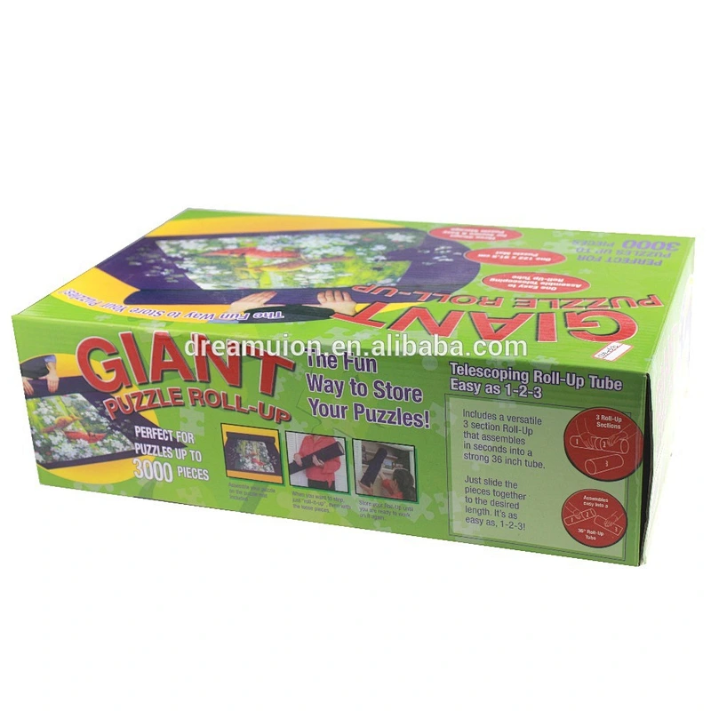 GIANT PUZZLE ROLL-UP MAT JIGSAW JUMBO LARGE 3000 PIECES FUN GAME EASY STORAGE--