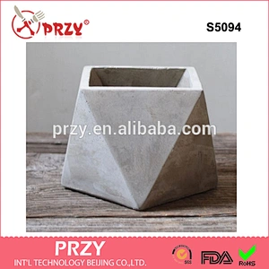 S5094 silicone mold New geometric flower pots concrete cement 3d vase handmade flowers simple multi - flower pot molds