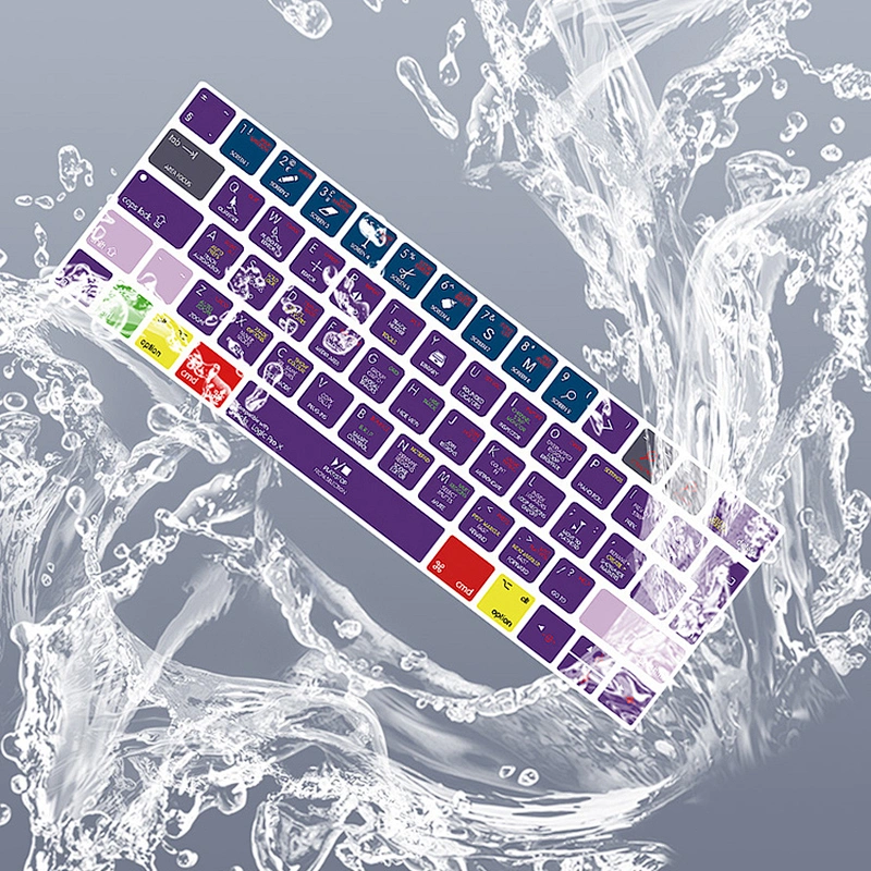 Diy Promotion Logic Pro X Shortcuts keyboard Skins Soft Tpu keyboard skin Dust cover For macbook  keyboard A1706 A1707 touch bar