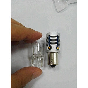 Temperature controller S1 CSP Y20 singal led auto light T20 7440 S25 1156 BA15S 850LM LED amber yellow for cars trucks DRL