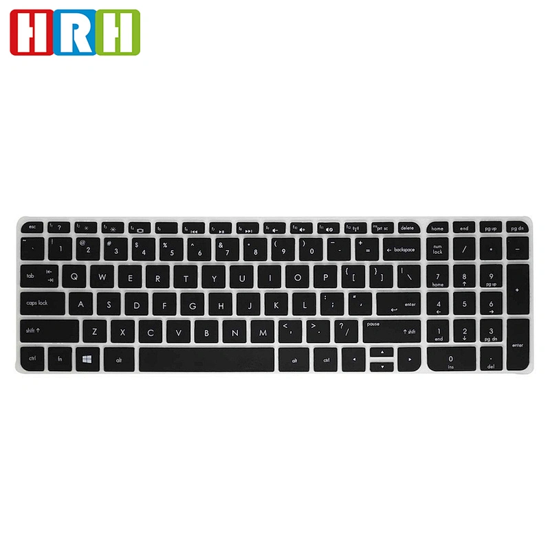 Silicone Keyboard Cover Skin keyboard dust cover for HP Pavilion 15 P15 with number pad