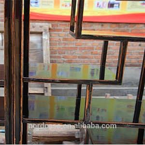 Chinese antique wooden bookshelf