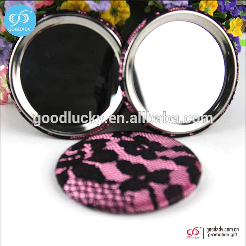 Fashion High Quality mirror tin button/round makeup mirror