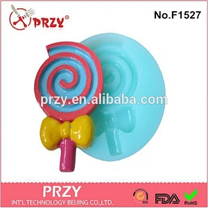 Fondant Cake Decorating Modeling Tools , Lollipop Silicone Cake Mold