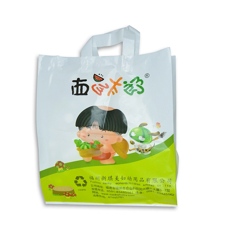 Custom PE shopping bag with handle wholesale