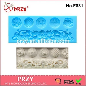 buttons fondant silicone molds Cake decorating lace