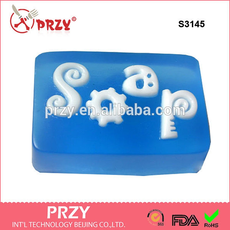 S3145 Soap 3 in 1 / Silicone Soap Mold rectangle shape soap mold